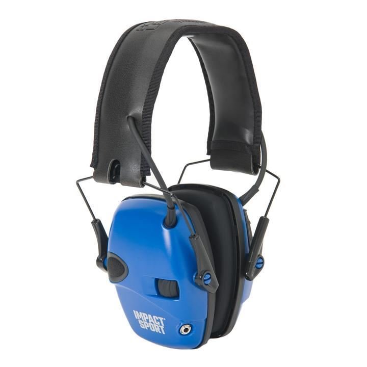 Buy Howard Leight R-02529 Impact Sport Electronic Earmuffs NRR22 Foldable Blue online