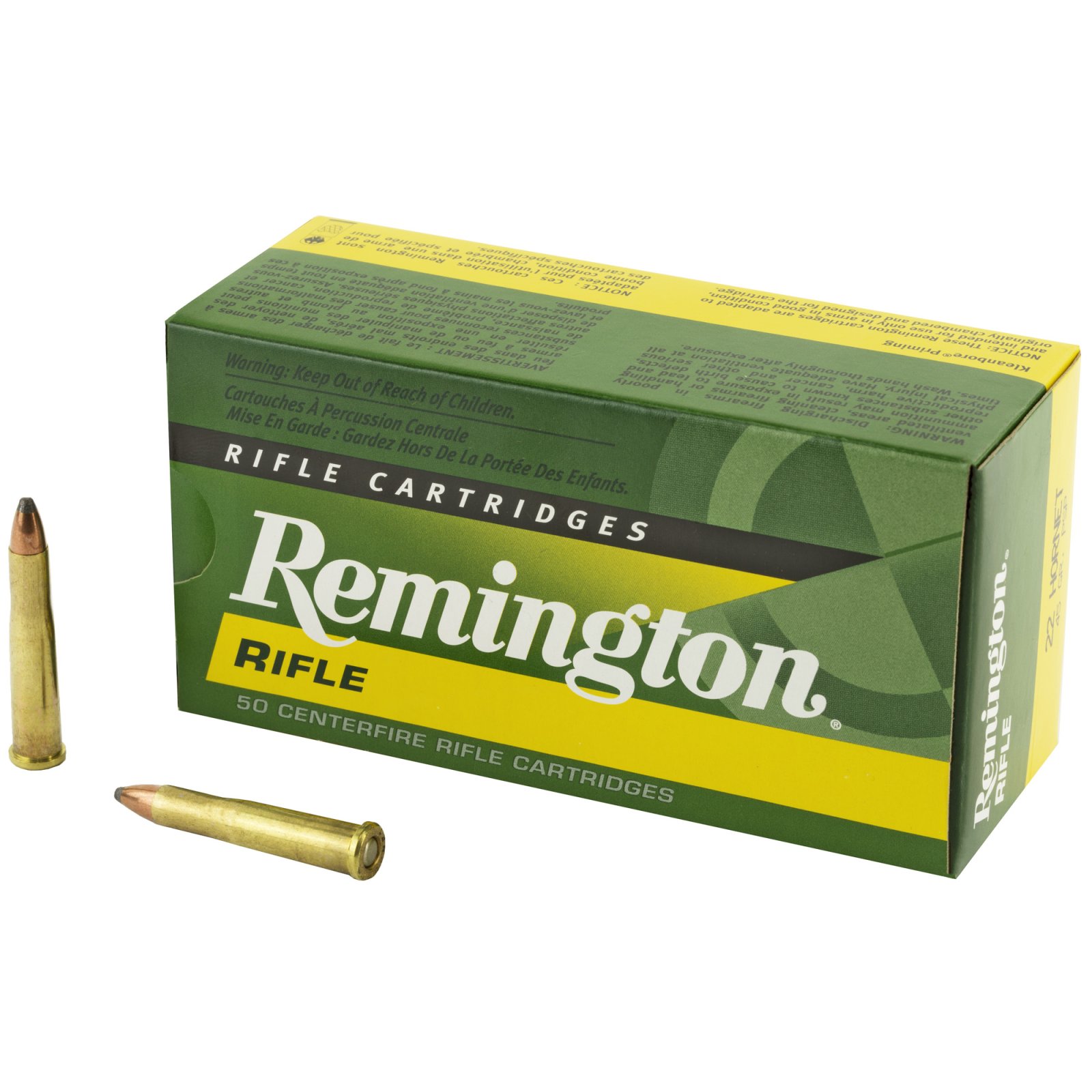 Remington 28376 High Performance .22 Hornet 45 Grain PSP 50 Rounds - Remington Arms Company, LLC - 22 HORNET