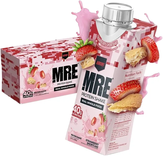 REDCON1 RC1MRERTDSSC12 MRE Ready to Drink Strawberry Shortcake 14oz 12pk - REDCON1