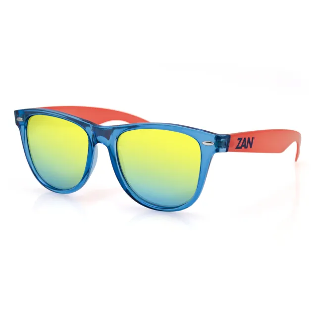 Zan Headgear EZMT05 Minty Sunglasses Blue/Orange Smoked Yellow Lens