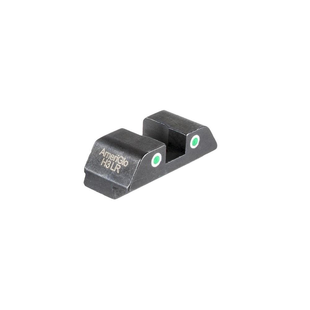 AmeriGlo GL-8430R Tritium 2-Dot Rear Sight Green/White for Glock 42/43/48 - Ameriglo