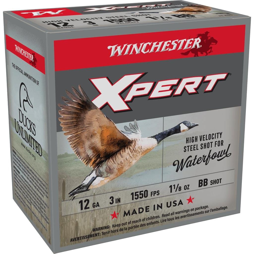 Winchester Ammo WEX123BB Super X Xpert High Velocity 12 Gauge 3" 1 1/8 oz 1550 fps BB Shot 25 Bx/10 Cs - Winchester - 12 Gauge
