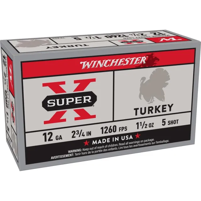 Winchester X12MT5 12 Gauge 2.75 in 1.5 oz 5 Shot 1260 fps 10 Rounds - Winchester - 12 Gauge