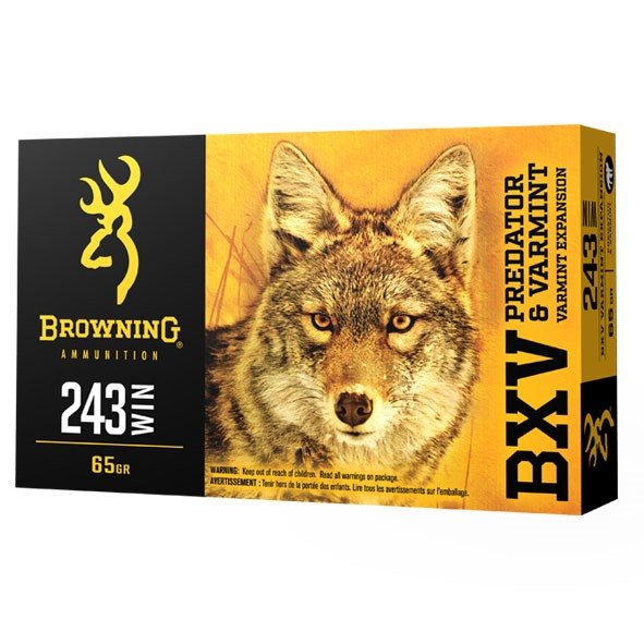 Browning BXV Predator & Varmint 243 Win 65 gr Varmint Expansion Polymer Tip Ammo - Browning - 243 WINCHESTER