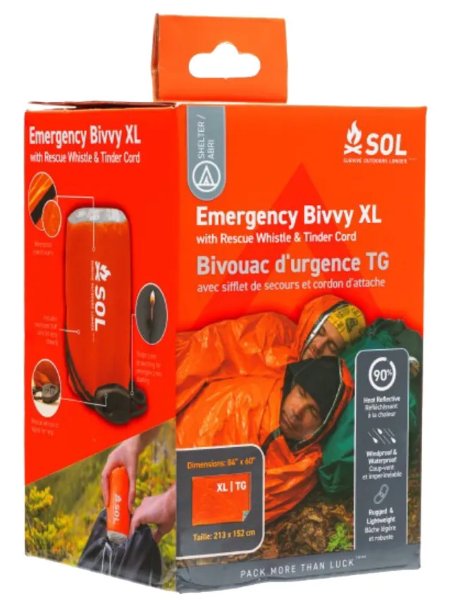 Adventure Medical Kits 01401144 SOL Bivvy XL Waterproof Windproof Orange - Adventure Medical Kits for sale at Smoke Wagon Firearms