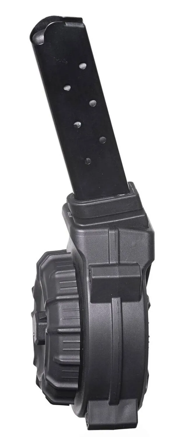 ProMag DRMA31 30rd Drum Magazine 9mm Luger Black DuPont Zytel Polymer - Pro-Shot Products - 30RD