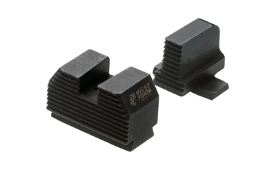 Night Fision Optics Ready Stealth Series Sights Black Front and Rear Sight - Night Fision
