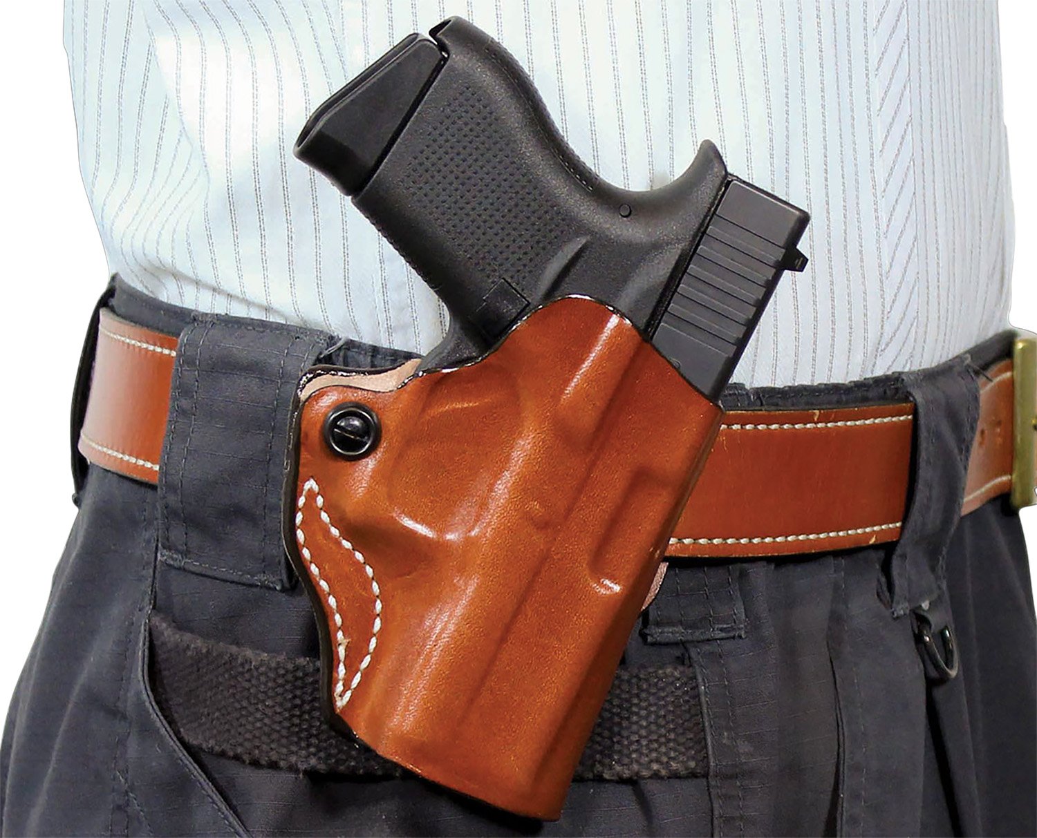 Buy DeSantis 019TA9YZ0 Mini Scabbard Tan OWB Sig P365 w/Red Dot Right Hand online