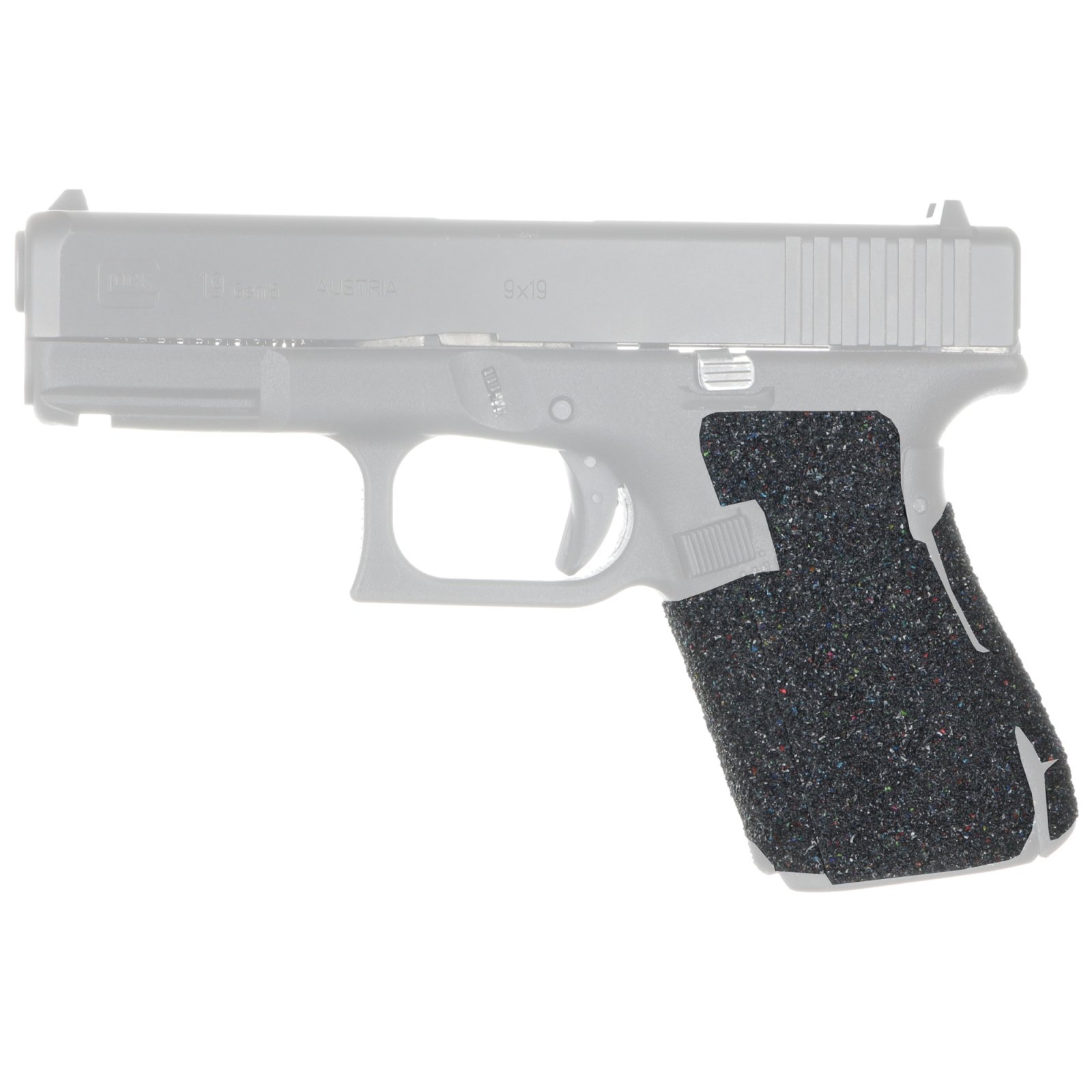 TALON Grips Evolution Rubber Grip Adhesive Fits Glock Compact Black - TALON Grips Inc