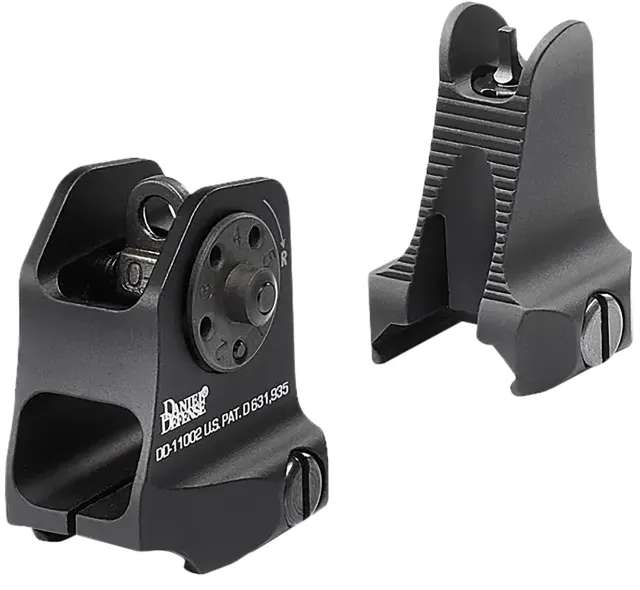Daniel Defense 1908809116 AR-15 Iron Sight Set Black Hardcoat Anodized ... - Daniel Defense - AIRCRAFT GRADE 6061-T6 ALUMINUM