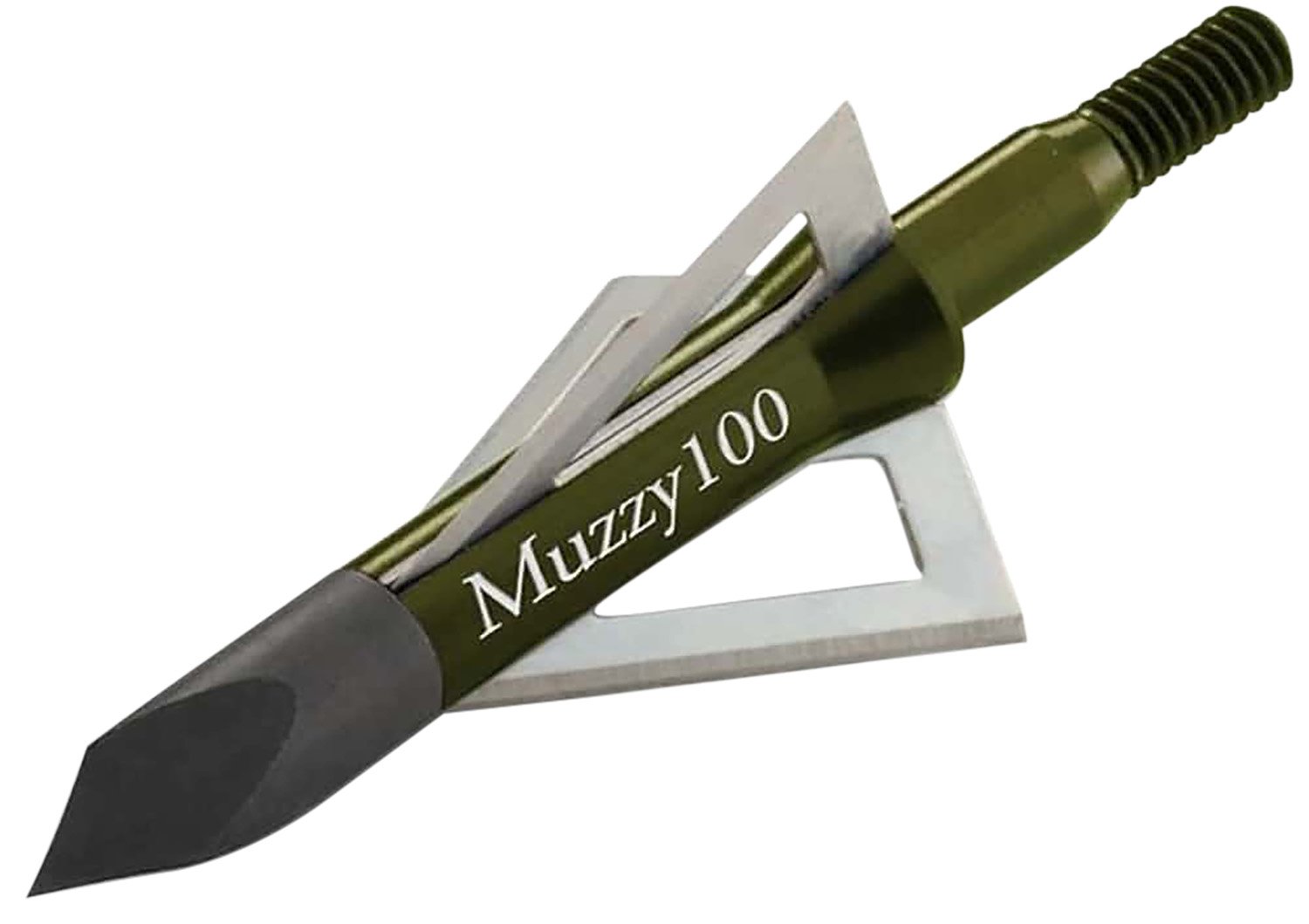 Muzzy 225 3-Blade Broadhead 100 Gr Trocar Tip Anodized Aluminum 6-Pack - MUZZY - 3- BLADE