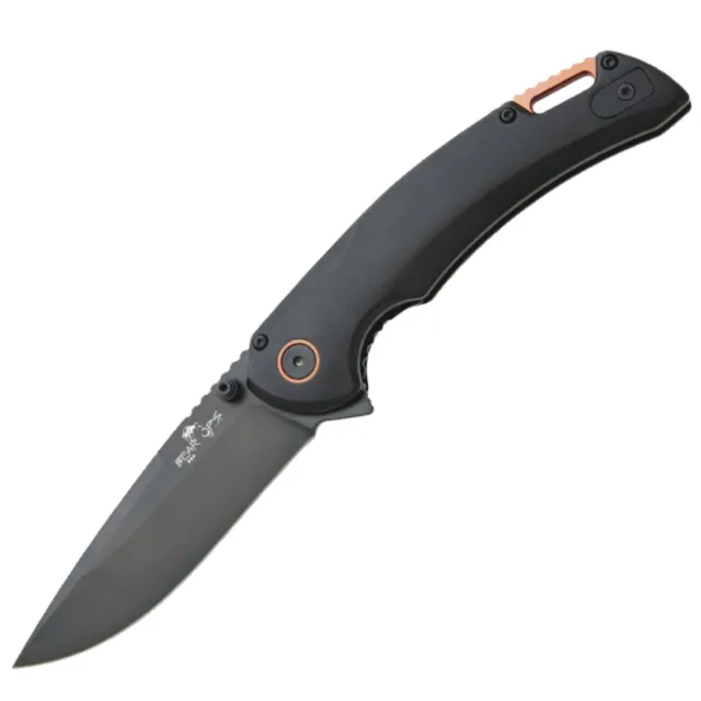 BEAR CUTLE Loadout 3.5In Drop Point Black/Copper Aluminum Handle - BEAR CUTLE