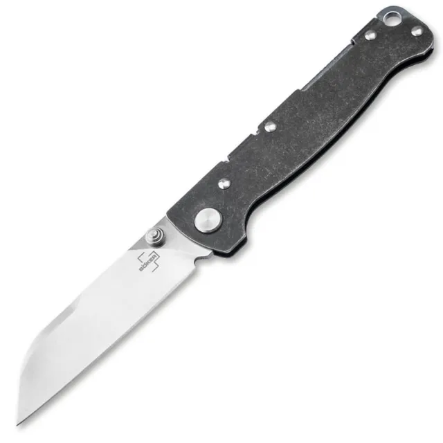 Boker Atlas Backlock Satin 2.72 Inch Folding Knife - BOKER