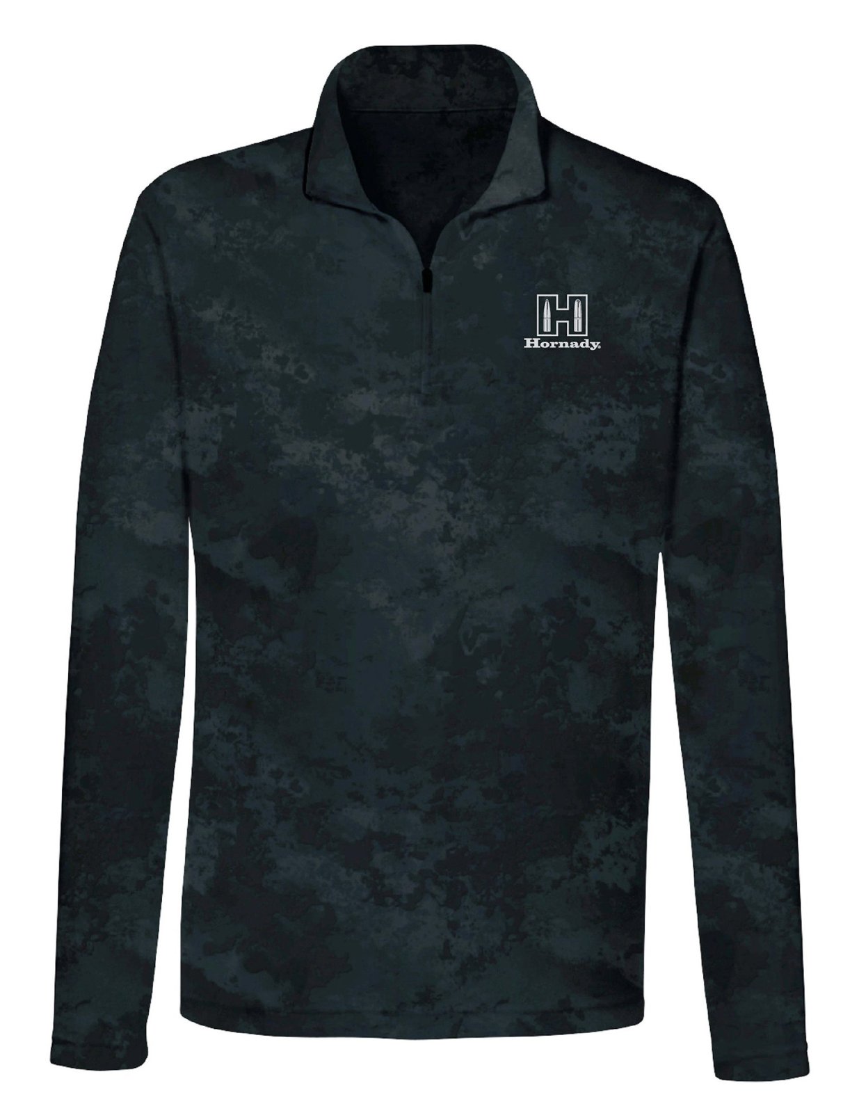 Horn Hunter 99597XXXL 1/4 Zip Black Long Sleeve Pullover 3XL - Hornady