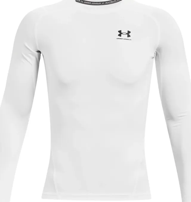 Under Armour HeatGear Long Sleeve White 3XL Compression Shirt