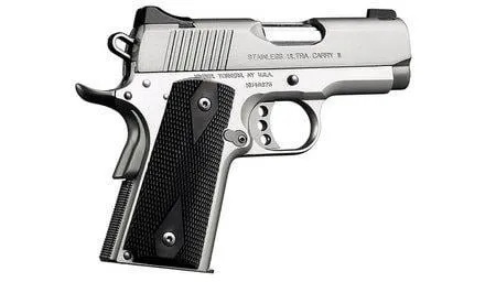 Kimber 3200062CA Stainless Ultra Carry II .45 ACP 7+1 Red Fiber Optic - Kimber Manufacturing, Inc. - 45 ACP