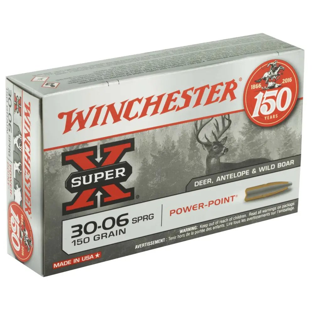 Winchester X30061 30-06 Springfield 150 Grain Power Point 20 Rounds - Winchester - 30-06 Sprg