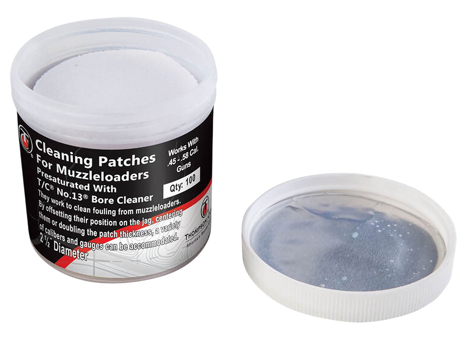 Thompson Center 9036R Muzzleloader Cleaning Patches 2.5in Cotton 100ct - Thompson/Center