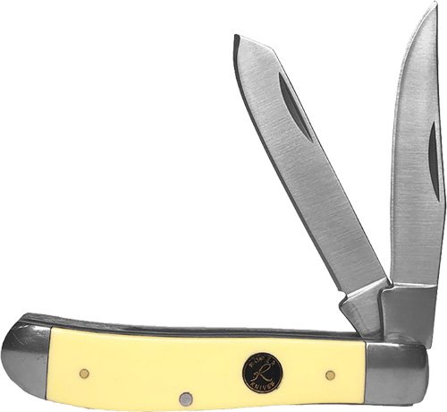 American Buffalo RP0008CYD Liner Lock Cream Handles 2.5 Inch - American Buffalo Knife & Tool