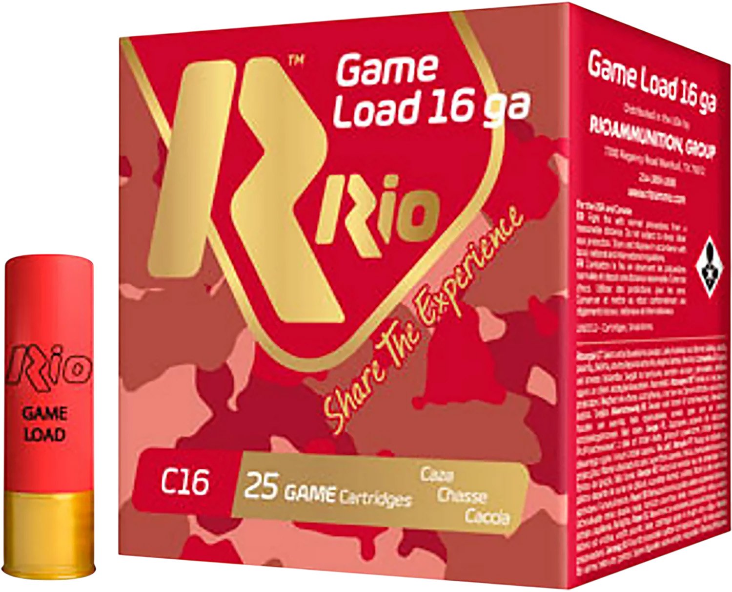 Buy Rio Ammunition RCHV168 16Ga 2.75" 1 1/8oz 8Shot 25/Box online