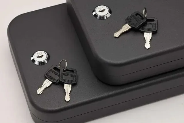 SnapSafe 75201 Lock Box Large Keyed 9.5"x6.5"x1.75" Black 2-Pack - SnapSafe