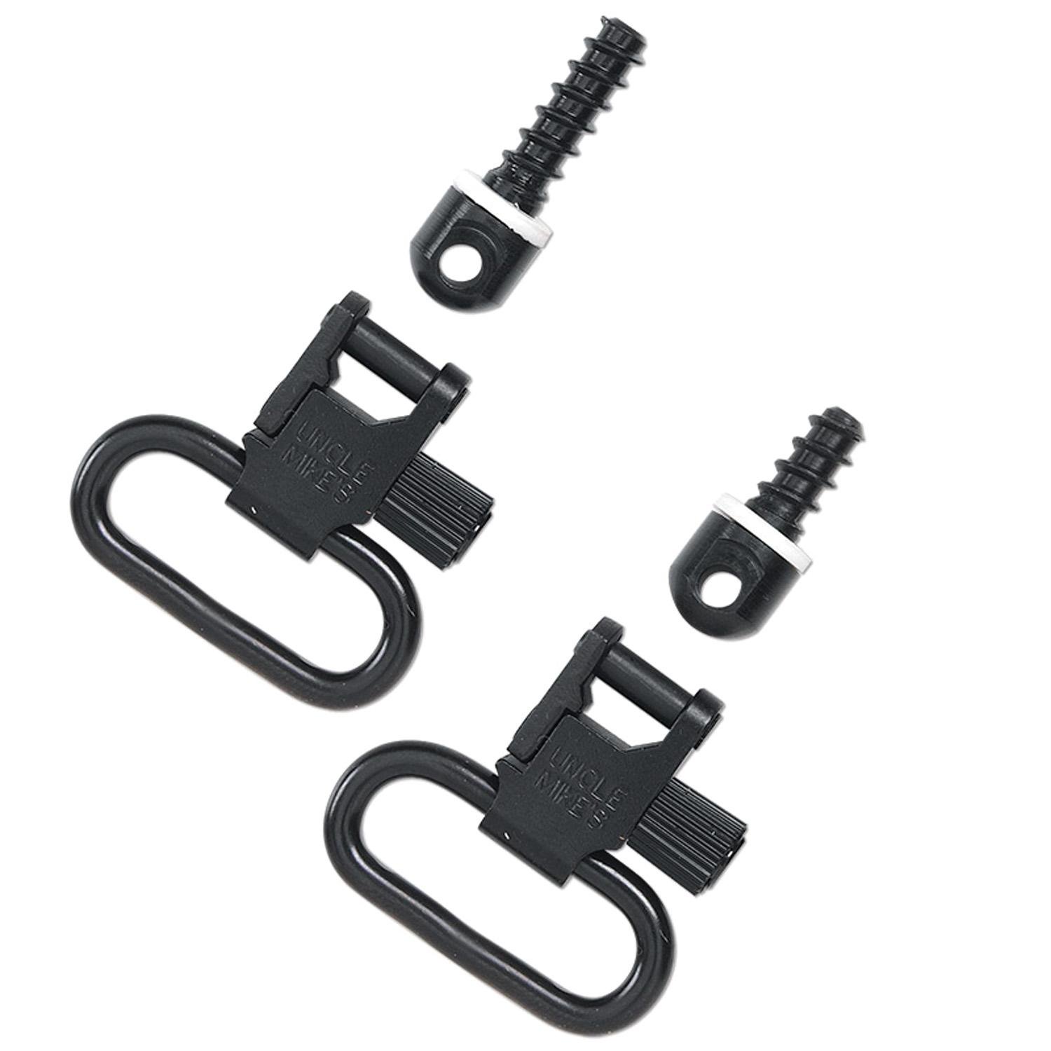 Uncle Mike's Bolt Action Rifle QD Super Swivels 1" Metal Blued 1311-2 - Uncle Mike's - 1"