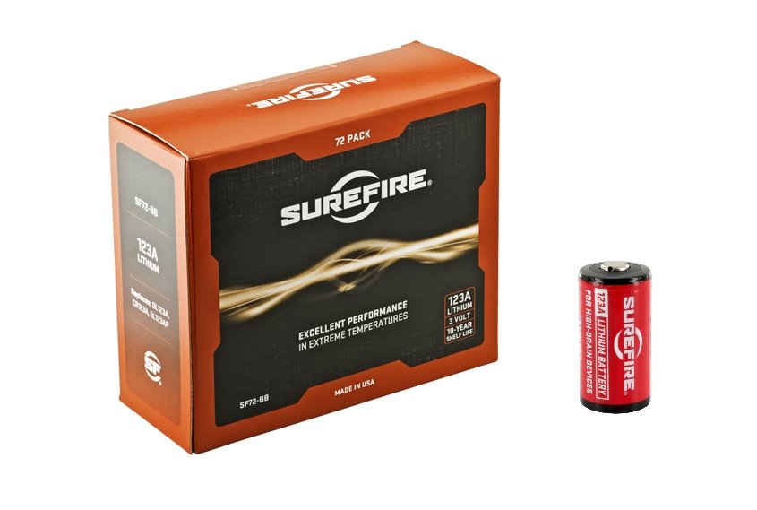 Buy SureFire SF72-BB Lithium Battery 72-Pack, High-Drain, 10-Year Shelf Life online