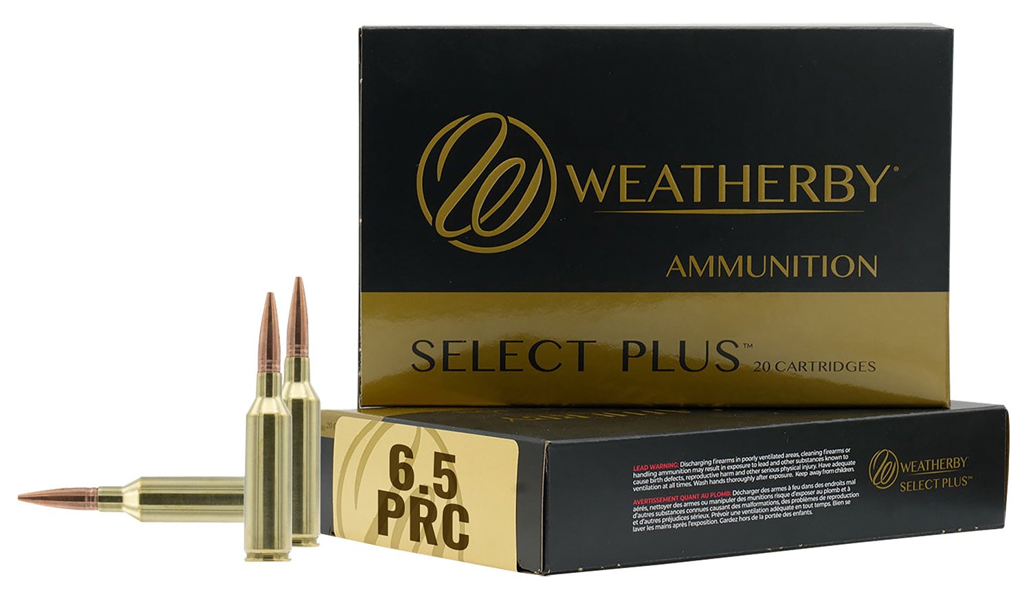 Weatherby F65PRC130SCO 6.5 PRC 130gr Swift Scirocco Ammo 20 Rounds - Weatherby - 6.5 PRC