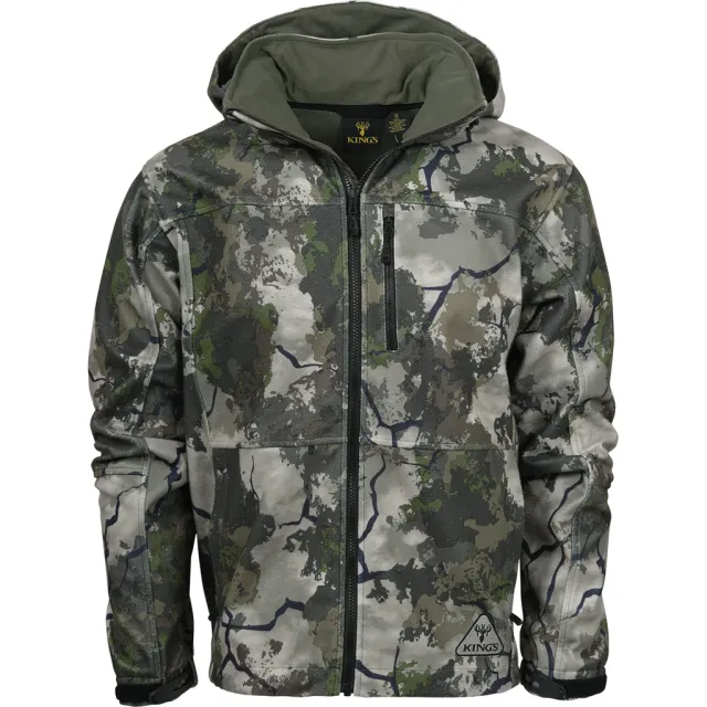 Kings KCM1650-KCU-R-L Wind-Defender Pro Fleece Jacket, Ultra Large, Weatherproof - Kings Camo