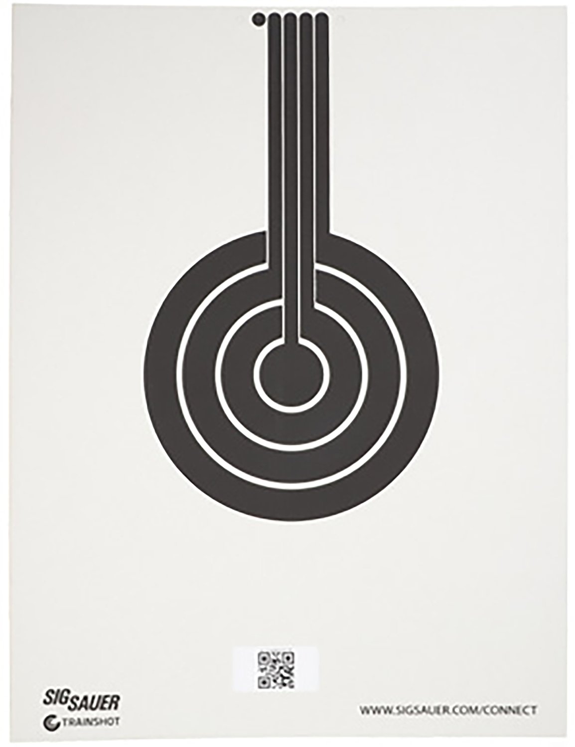 Buy Sig Sauer SCT350 T300 Bullseye Hanging Target Black/White online