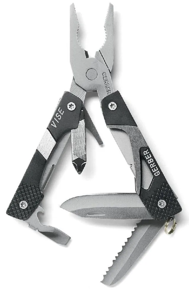 Gerber Vise Pocket Tool - Black, 0.5" Blade, 1.5" Handle, 4" Overall Length - GERBER