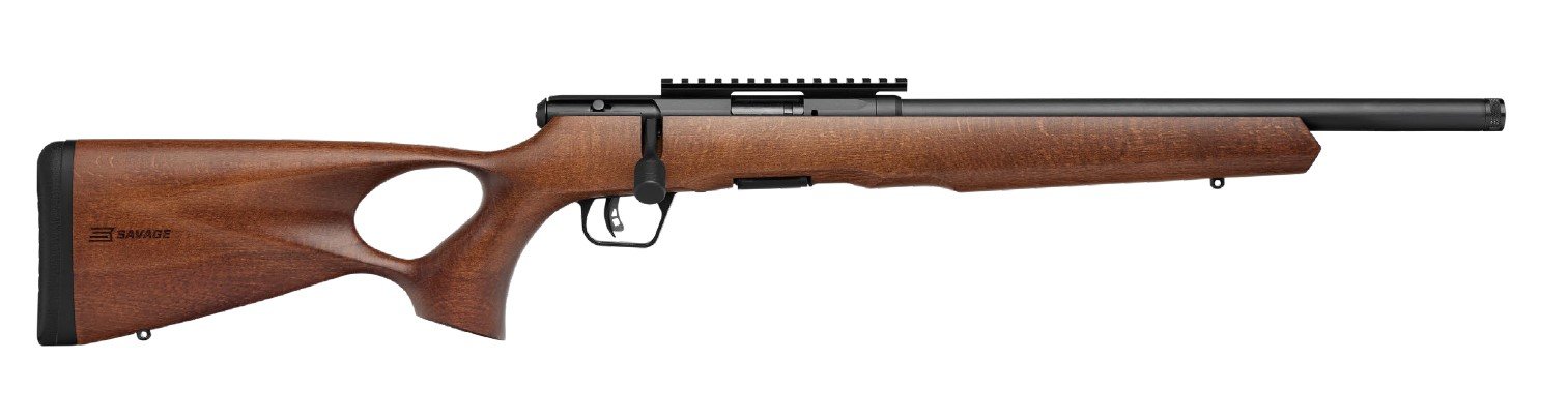 Buy Savage B22 Timber Thumbhole 22 Magnum Bolt Action Rifle Matte Blue online