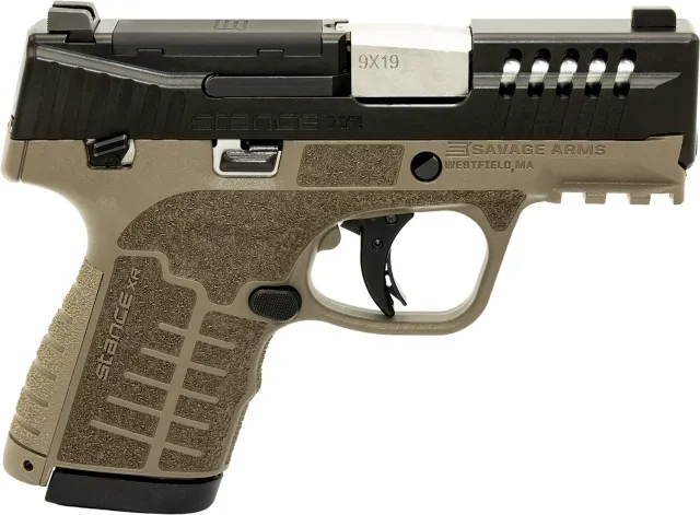 Savage 67055 Stance XR 9MM Pistol 13+1 FDE Ambidextrous 3.2" - Savage Arms - 9mm for sale at Gun Club HQ
