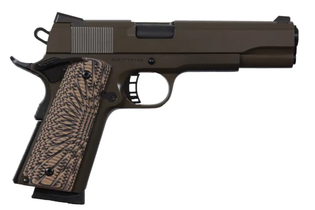 Buy Rock Island 51514 1911 Pistol 45AP 8+1 Cerakote Patriot Brown G10 Grips online