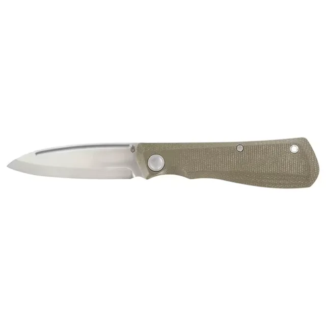 Gerber Mansfield Olive Micarta Handle Fixed Blade Knife - Gerber
