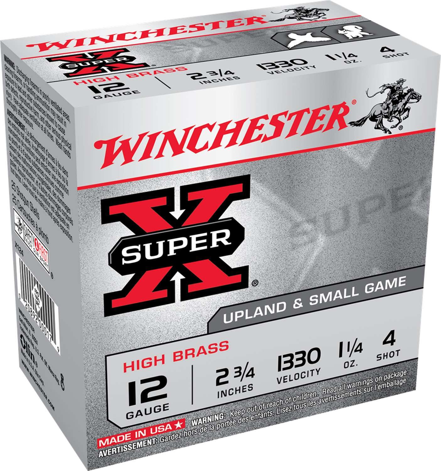 Winchester X413H4 Super X Heavy Game Load 410 Gauge 3" 3/4 oz 1100 fps 4 Shot - Winchester - 410 Gauge