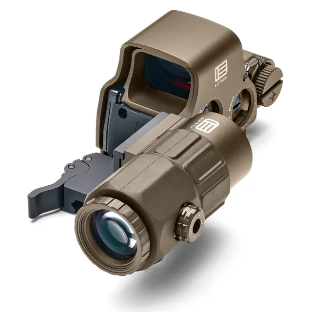 EOTech EXPS3-0 Holographic Sight Tan, 68 MOA Ring, G33 3X Magnifier - EOTech