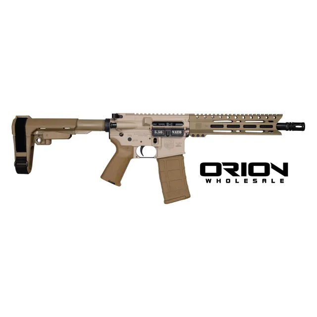 Diamondback DB15 5.56 NATO 10 In 30 Round Pistol SBA3 McMillan Tan/FDE - Diamondback - 5.56 NATO