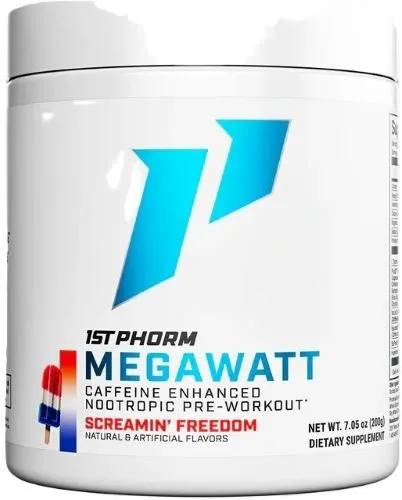 1ST PHORM Megawatt Pre-Workout Powder Screamin' Flavor - 1ST PHORM