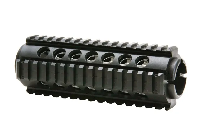 ProMag PM242 AR-15/M4 Quad Rail Handguard: Black Polymer, Aluminum Heat Shield, Picatinny Rails - Pro-Shot Products