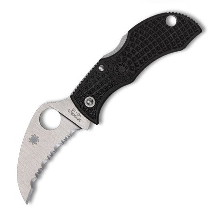 Spyderco MBKHBS Manbug Black Hawkbill Knife - Spyderco