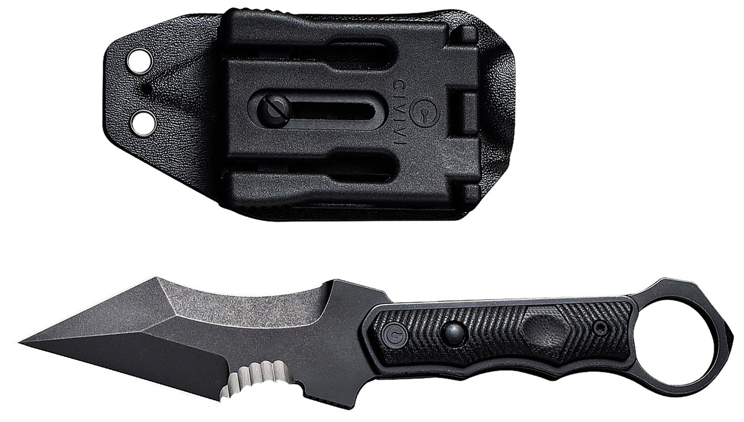 CIVIVI Orthrus 3.76In Stonewash Blade Black G-10 Handle - CIVIVI