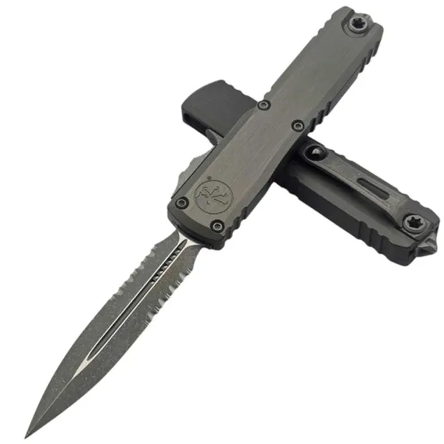 Microtech Ultratech G3 ZBP 3.55 In D/E APOC Part Serrated - MICROTECH