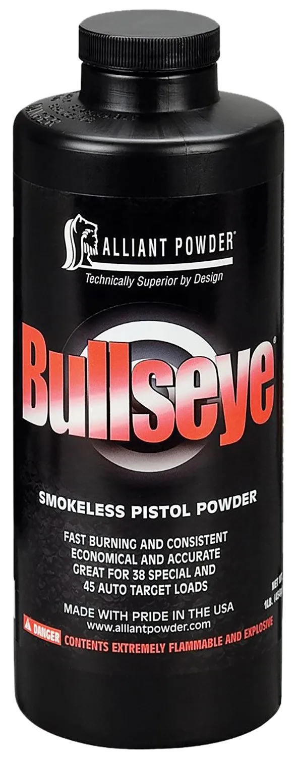 Alliant POWDER BULLSEYE POWDER 1 LB Handgun & 12 ga. Light Target Loads 100% Quickness