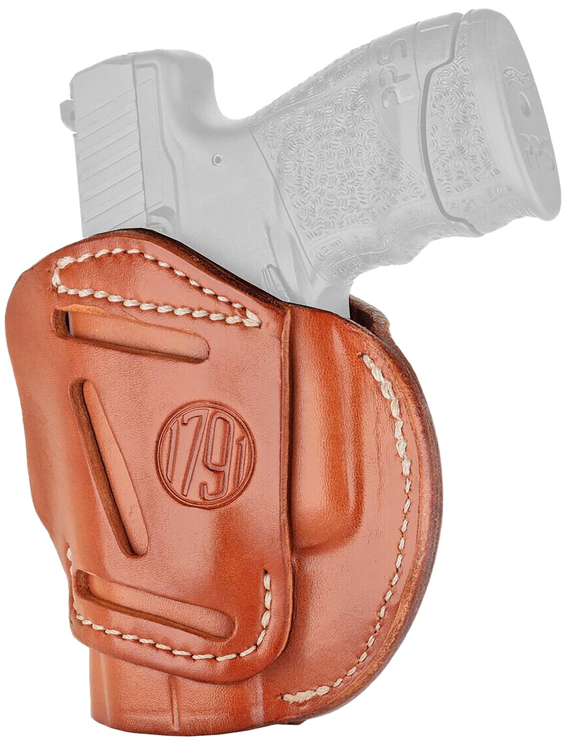 1791 Gunleather 3 Way Holster Classic Brown Ambidextrous Size 03 - 1791 Gunleather