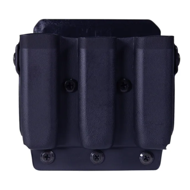 High Standard 42P103BK Triple Mag Pouch Black Kydex MOLLE/Belt