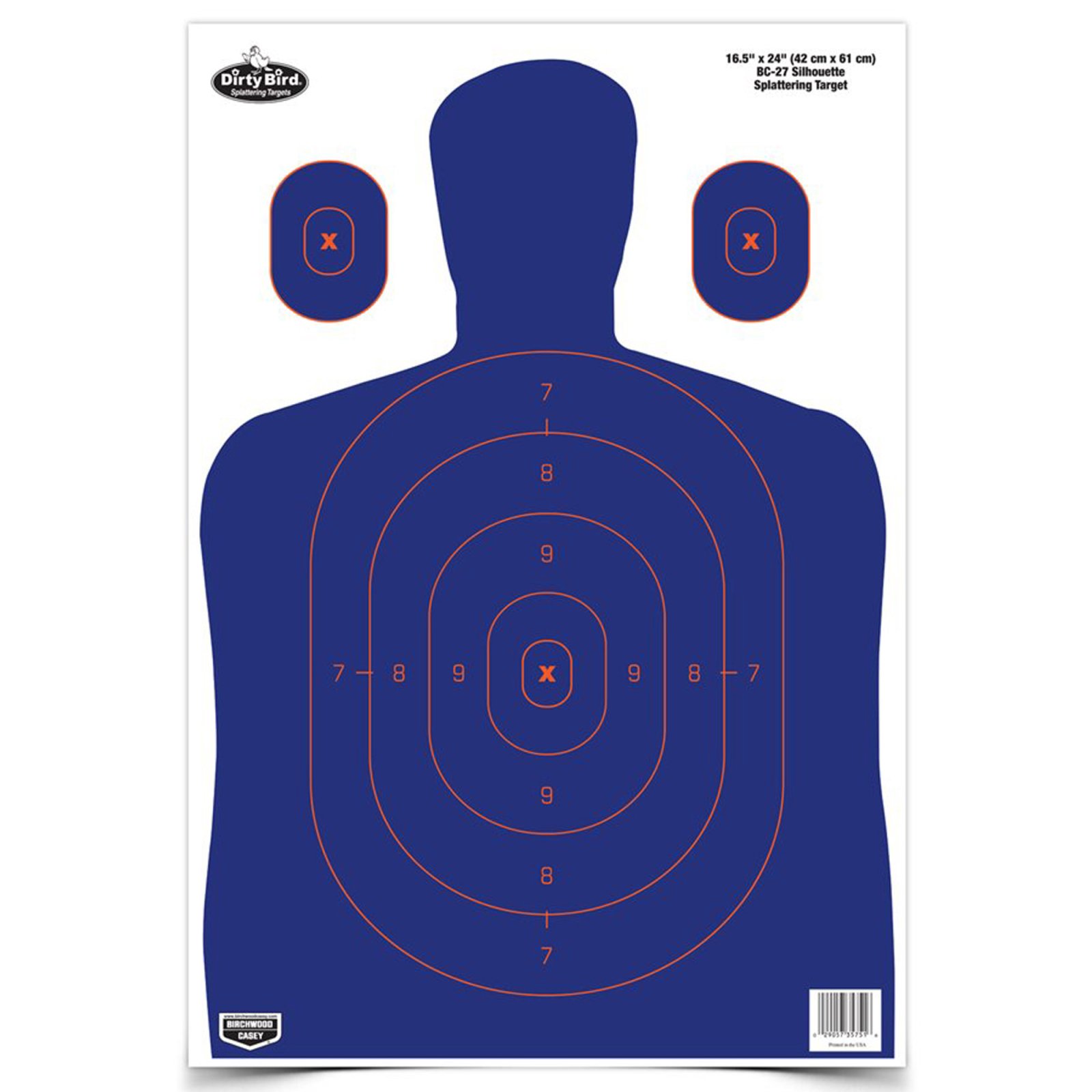 Birchwood Casey 35753 Dirty Bird Silhouette Target 16.5 in x 24 in 3 Pack - Birchwood Casey