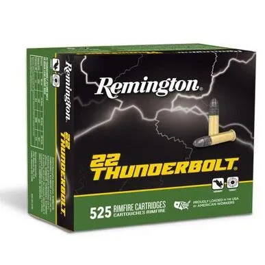 Remington R21271 Thunderbolt 22LR 40gr LRN 525 Rounds Box