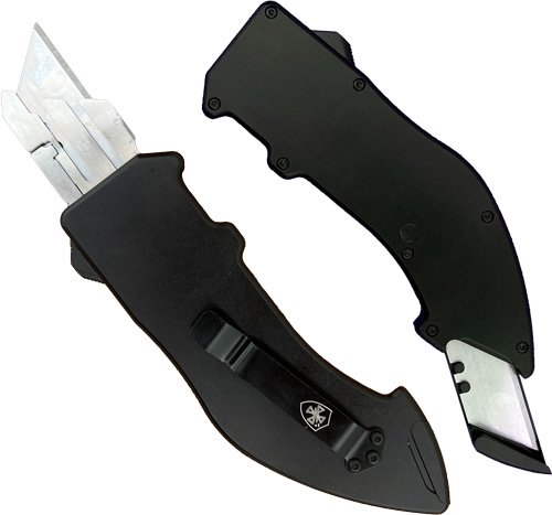 Buy Templar Knife Squire Utility OTF Razor Plain Black Anodized 5.38" Aluminum online