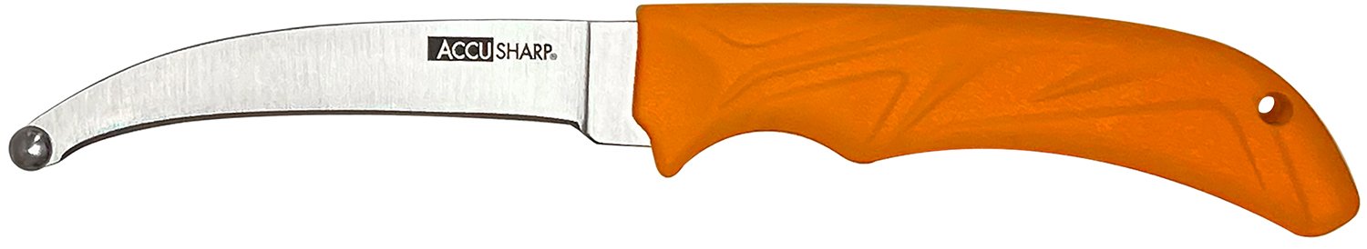 Buy AccuSharp 734C AccuZip 4 in Fixed Blade 420 Stainless Steel Blaze Orange online